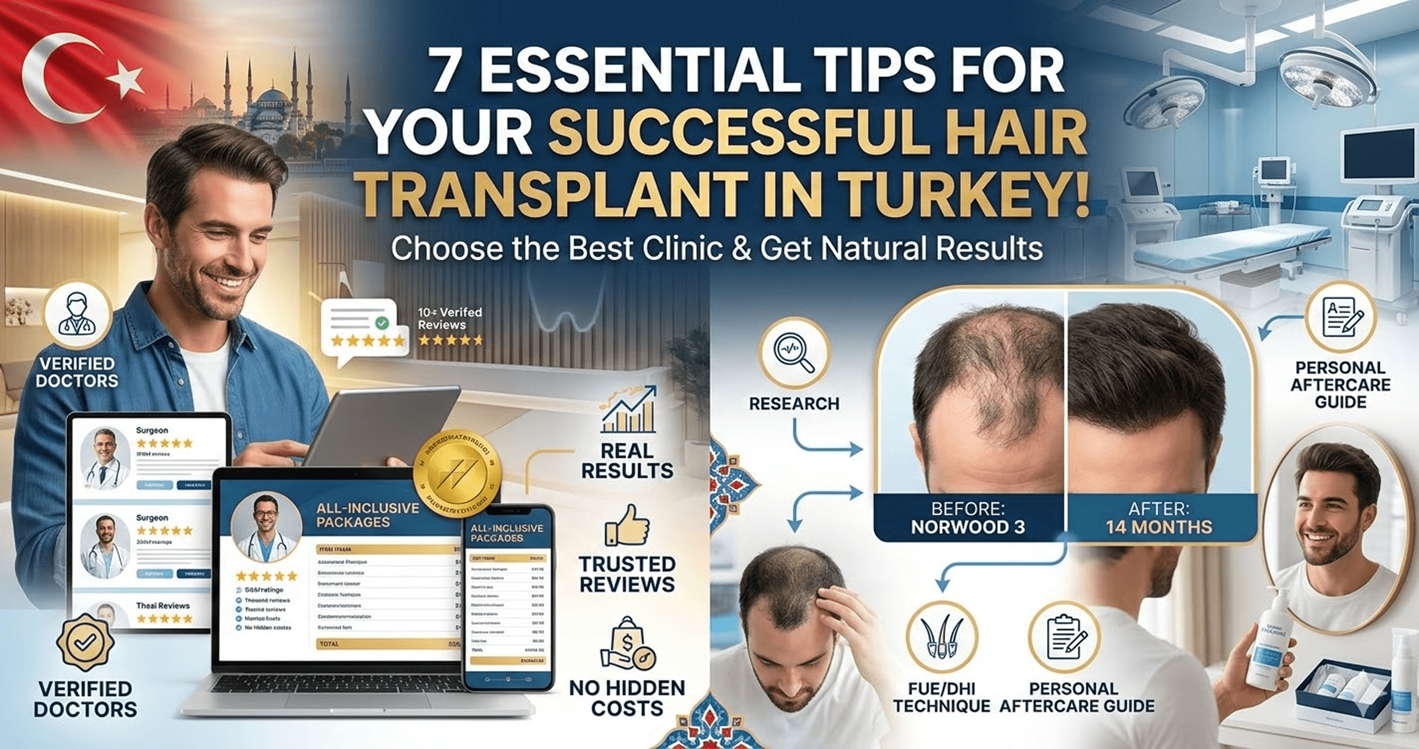 How to Choose a Hair Transplant Clinic in Turkey: 7 Things You Must Check